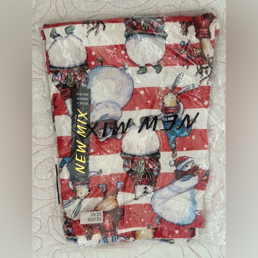 New Mix Snowmen Plus Size Leggings